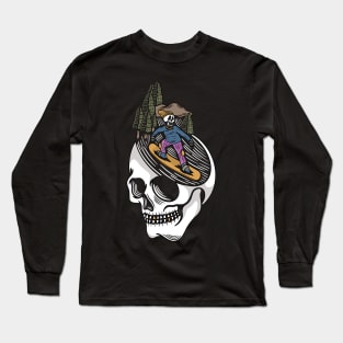 Snowboard skull Long Sleeve T-Shirt